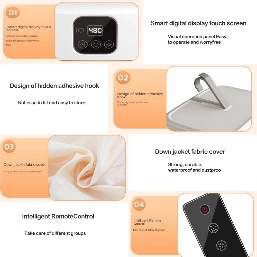 Harmony Home™ Multifunctional Electric Clothes Dryer | Compact, Fast & Gentle Drying Anywhere