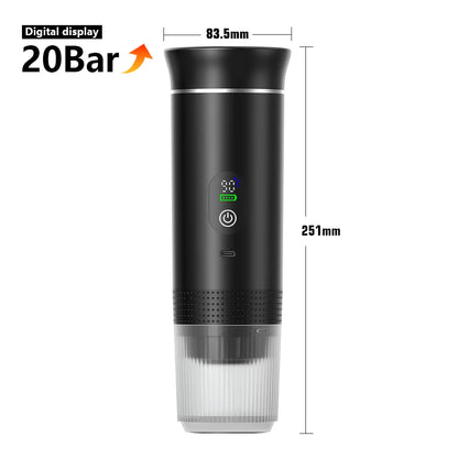 Harmony Home™ - 3-in-1 Portable Espresso Machine | Capsules & Ground Coffee