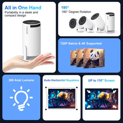 MINI SPOTLIGHT PROJECTOR - 4K HOME CINEMA